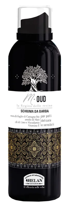 Helan, M Oud, Schiuma da Barba per Rasatura Emolliente e Nutriente - Emulsione Delicata