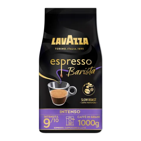 Lavazza, Espresso Barista Intenso, Caffè in Grani Tostati a Tamburo, Ideali per Macchine