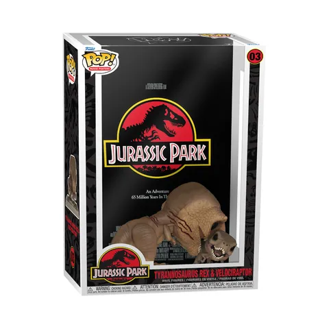 Funko Pop! Movie Poster: Jurassic Park - Tyrannosaurus- Figura in Vinile da Collezione