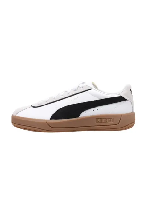 Puma Puma Club Klassika - Scarpe da Ginnastica Femmina, Puma White-Puma Black-Warm White