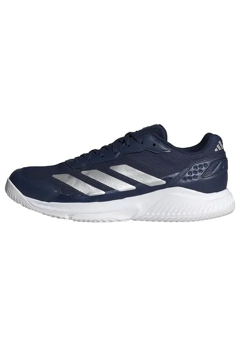 adidas Uomo Courtquick Mens Padel Shoes, Dark Blue/Silver Met./Ftwr White, 36 2/3 EU