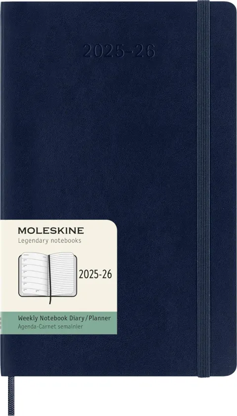 Moleskine Weekly Planner 2025-2026, Agenda Settimanale 18 Mesi Con Spazio per Note