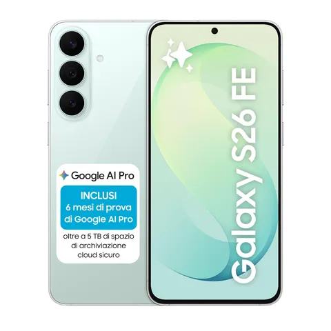 Samsung Galaxy S26 FE, 128GB, Pistachio [Versione Italiana]