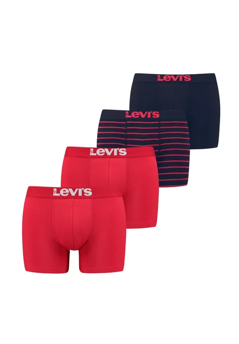 Levi's Boxer, Boxer Uomo, Red/Black, S