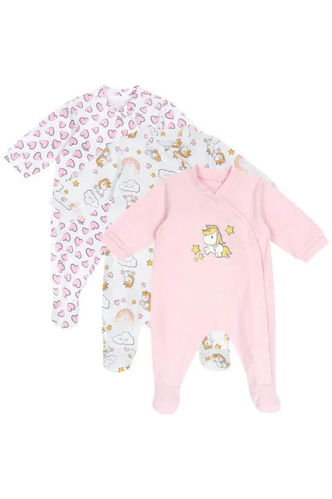 Chicco Set Tutine Bimba 0-24 con Pratico Piedino Integrato in Morbido Cotone3 NOS
