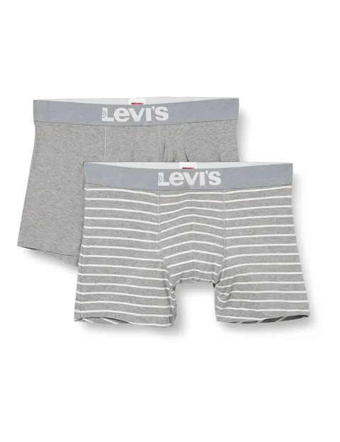Levi's Boxer, Boxer Uomo, Grigio (Middle Grey Melange), S