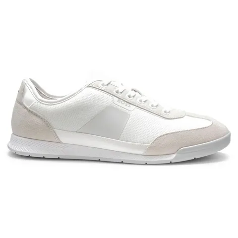 Boss Uomo Nitan_Lowp_txmx 10280114 01 Low Profile Trainers, Bianco, 41 EU