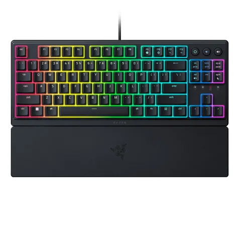 Razer Ornata V3 Tenkeyless - Tastiera da Gioco Compatta a Basso Profilo (Interruttori a
