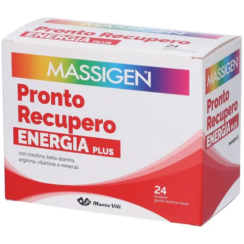 Massigen - Pronto Recupero Energia Plus, Integratore Tonico Energetico con Creatina