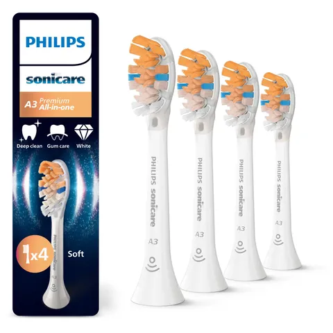 Philips Sonicare A3 Premium Testine Ricambio Confezione 4