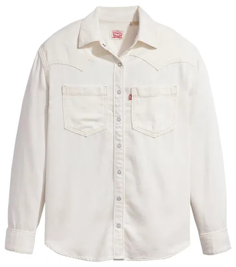 Levi's Teodora Western, Camicia button-down Donna, Ecru Crew 6, L