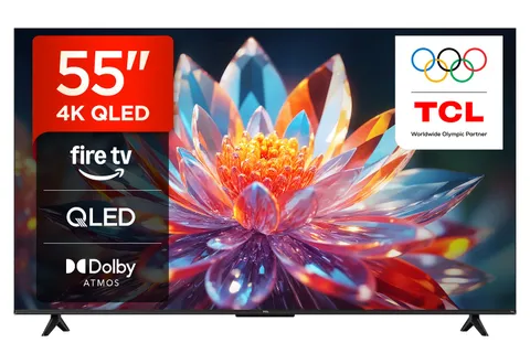 TCL 55T6C - Smart TV QLED 4K HDR10+ da 55", Fire TV con Dolby Atmos