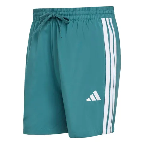 adidas Homme Essential Three Stripes Chelsea Base Short, preloved Teal/White, S