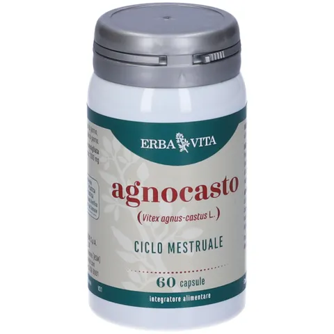 ERBA VITA Integratore Alimentare Agnocasto, 60 Capsule, utile per contrastare i Disturbi
