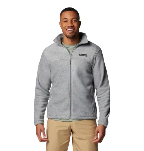 Columbia Steens Mountain Full Zip 2.0, Giacca in pile Uomo, Light Grey Heather, XL