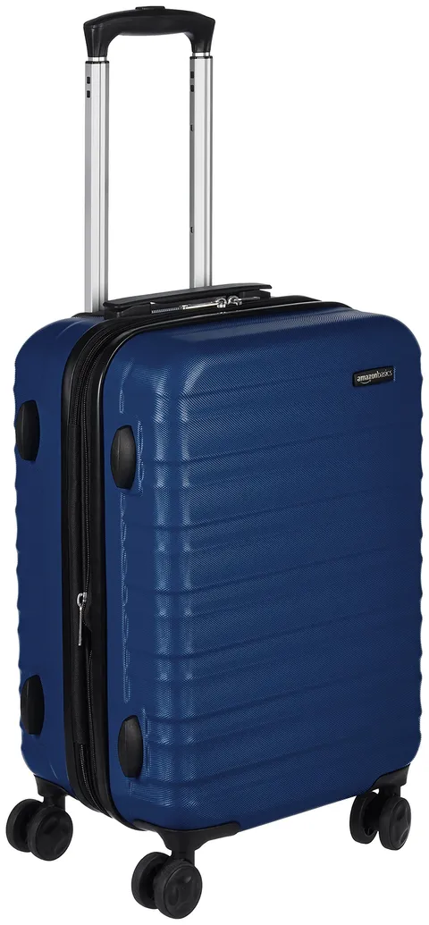 Amazon Basics Valigia Rigida Piccola - Bagaglio a Mano Espandibile ABS con 4 Ruote Doppie