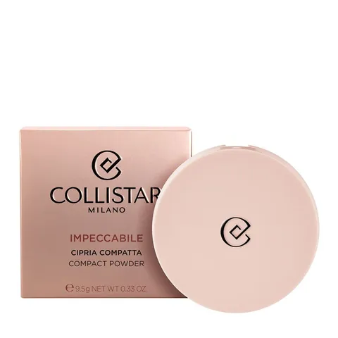 Collistar Impeccabile Cipria Compatta, Cipria in Polvere Compatta Opacizzante e
