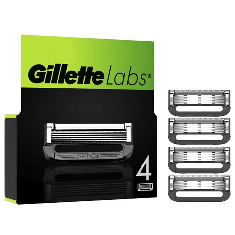 GilletteLabs LametteDi Ricambio Per Rasoio Da Uomo, Confezione Da 4, Compatibili Con