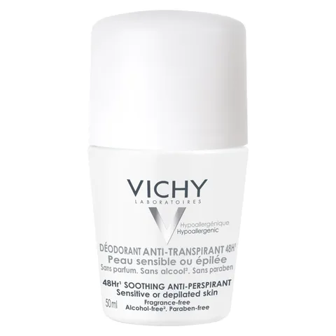 Vichy Dermo-Tolerance Deodorante Roll-On, Pelle Fresca 24h, 50 ml