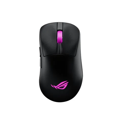 ASUS ROG Keris II Origin Mouse Gaming Wireless, Sensore Ottico AimPoint Pro 42K, Tasti ROG Micro Switch II, Ricevitore ROG Omni, 5 Pulsanti Programmabili, Ergonomico, Solo 64 g di Peso, Nero