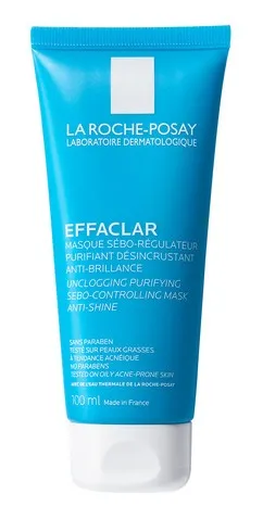 La Roche-Posay Effaclar, Maschera Viso Sebo-Regolatrice, Unisex, Pelle Pulita e
