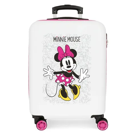 Disney Enjoy The Day Minnie Mouse, Valigia per bambini, In ABS, Rosa, 55 cm, 34L