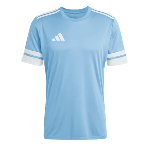 adidas Uomo Squadra25 Jersey Short Sleeve Shirt, Team Light Blue/White, S
