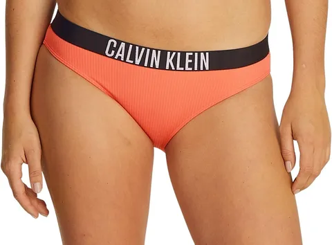 Calvin Klein Slip Bikini con Fascia Donna con Logo, Arancione (Dazzling Coral), 1XL