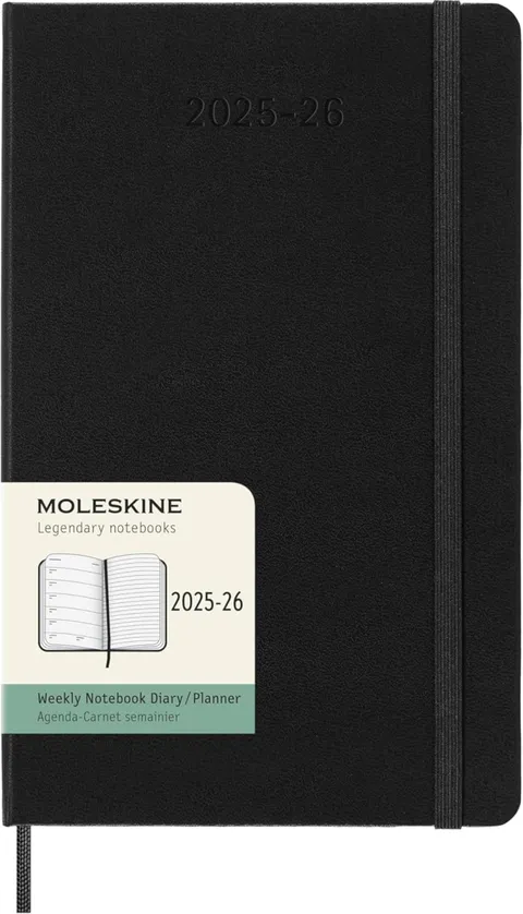 Moleskine Weekly Planner 2025-2026, Agenda Settimanale 18 Mesi Con Spazio per Note