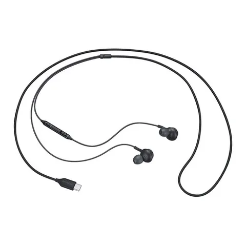 Samsung auricolari EO-IC100 con connettore di tipo USB-Type C, suono AKG, Nero
