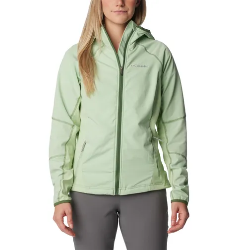Columbia Sweet As Softshell Hoodie, Chaqueta Softshell Donna, Sage Leaf