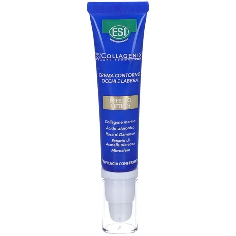 ESI - Biocollagenix Crema Contorno Occhi e Labbra, con Collagene Marino, Acido Ialuronico
