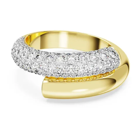 Swarovski Anello Dextera, Bianco, Placcato color oro