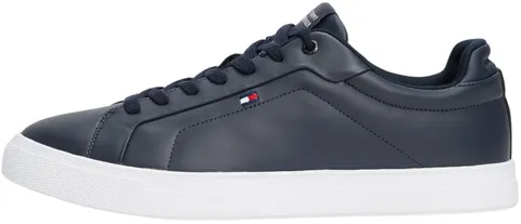 Tommy Hilfiger Uomo Sneakers Court Icon Flag Essential in Pelle, Blu (Desert Sky), 41