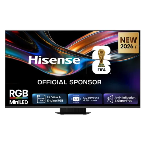 Hisense Smart TV RGB MiniLED 180Hz 85" 4K 85UR9S