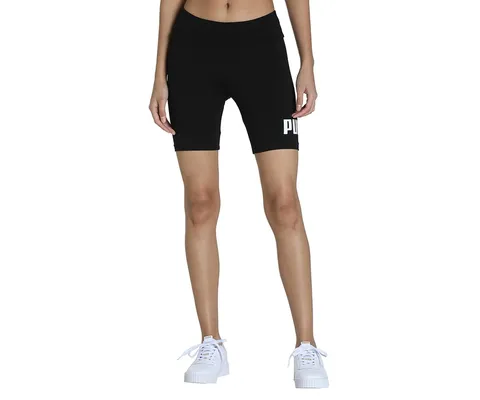 Puma Puma Ess 7" Logo Short Le Black Pantaloncino Ciclista Donna