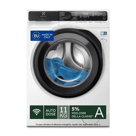 Electrolux Lavatrice 700 SteamCare 11 kg EW7F511GQ, AutoDose e WiFi, Programmi QuickCare