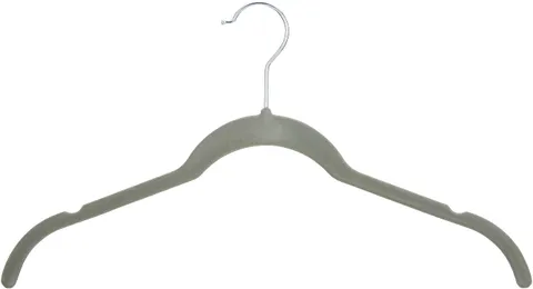 Amazon Basics Gruccia in velluto per abiti e camicie, confezione da 30, Grigio