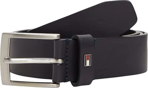 Tommy Hilfiger Cintura Uomo Adan 3,5 cm Cintura in Pelle, Blu (Space Blue), 95 cm
