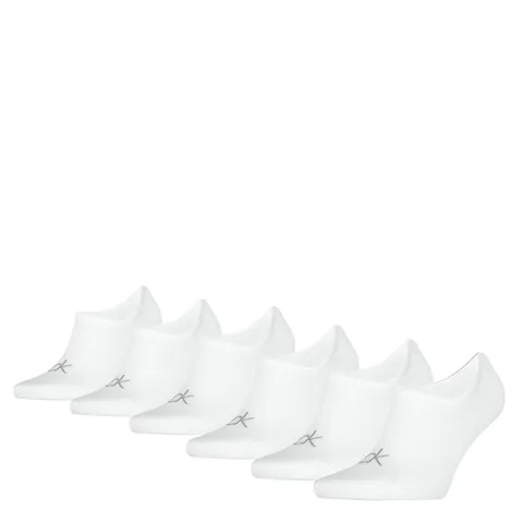 Calvin Klein 8719965009202 CK Men FOOTIE HC 6P ECOM, bianco, 43-46