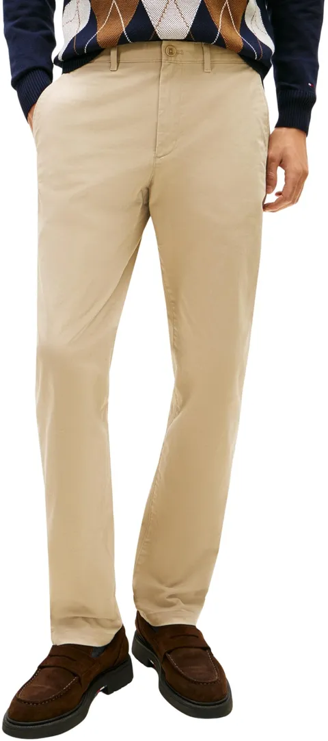 Tommy Hilfiger Core Denton Essential Twill Mw0Mw40262, Pantaloni Chino, Uomo, Beige