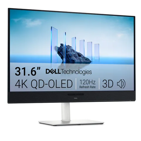 Dell 32 Plus Monitor - S3225QC, 4K UHD (3840x2160), 120Hz, QD OLED, 0.03ms, AMD FreeSync