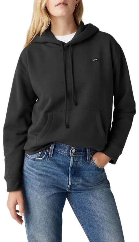 Levi's Felpa con Cappuccio da Donna Everyday, Caviale, XL