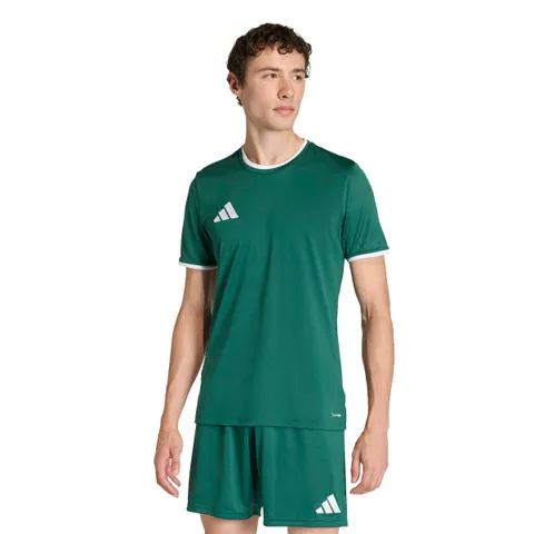 adidas Uomo Entrada26 Jersey Shirt, Team Dark Green/White, XL