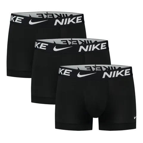 Nike Underwear Uomo Logo Print Trunks Pacco da 3 - Stampa Moderna su Tutta la Superficie