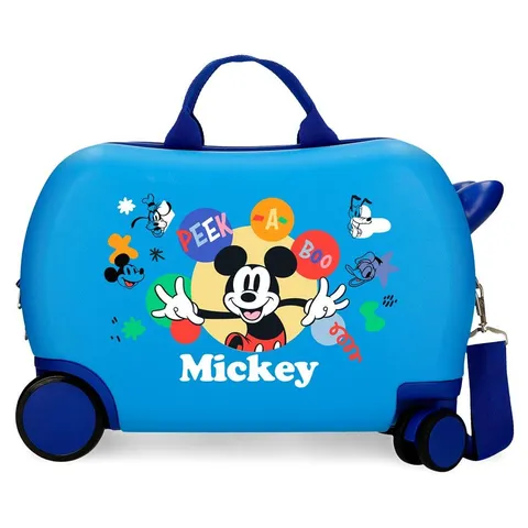 Joumma Bags Disney Mickey Peek a Boo, valigia per bambini, realizzata in ABS, quattro