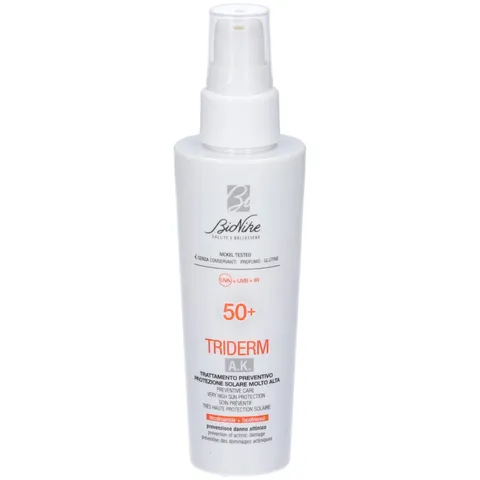 Bionike Triderm A.K. - Trattamento Solare Preventivo SPF 50+ per Danno Attinico