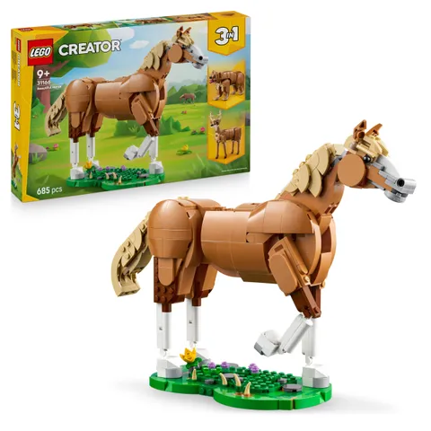 LEGO Creator 3 in 1 Cavallo Meraviglioso - Giocattolo con Animale Trasformabile in Orso o