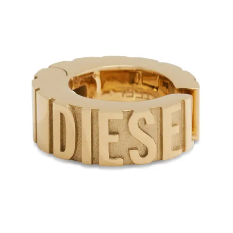 Diesel DX1565710 - Orecchino unisex Font cuff in acciaio inox dorato, Taglia unica