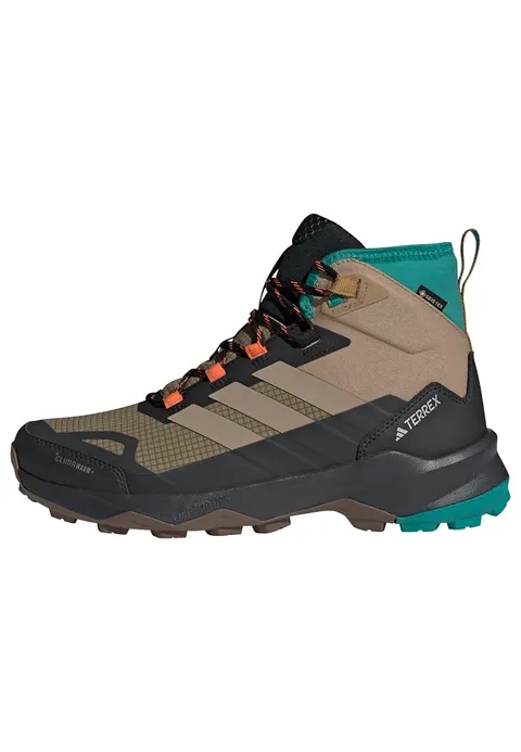 adidas Uomo Terrex Skychaser AX5 Mid GORE-TEX Climawarm+ Hiking Shoes, Cardboard/Blanch